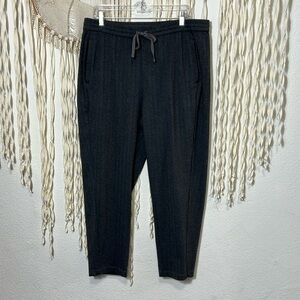 Eileen Fisher Gray Black Houndstooth Pull On Pants Size M